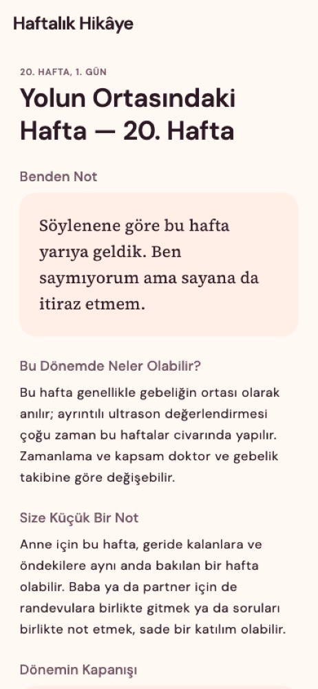 Haftalık hikâye